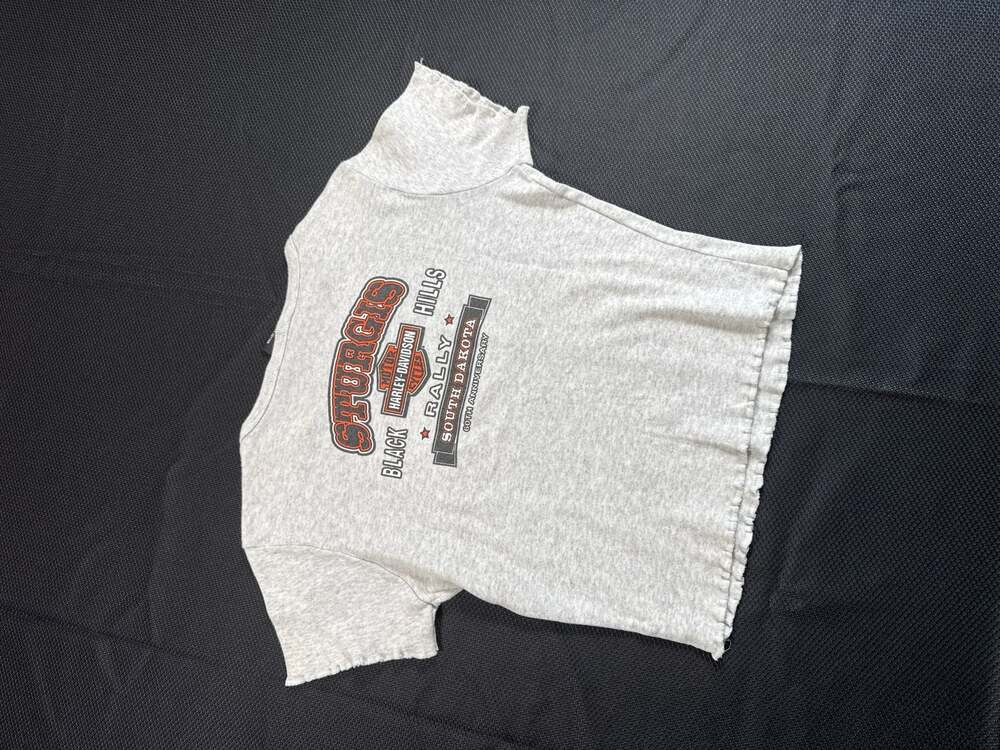 Vintage 2000 Harley-Davidson Sturgis Black Hills Rally 60th Baby Tee Size S - Picture 8 of 12